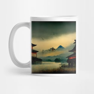 Japanese Mountain Temple Mug